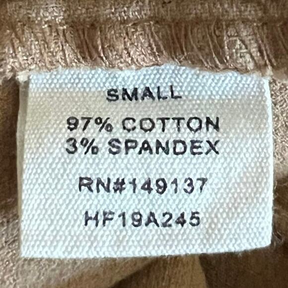 Fashion On Earth Velvet Corduroy 17” Flare Pant Women’s Sz S Camel Boho Hippie - Picture 9 of 10